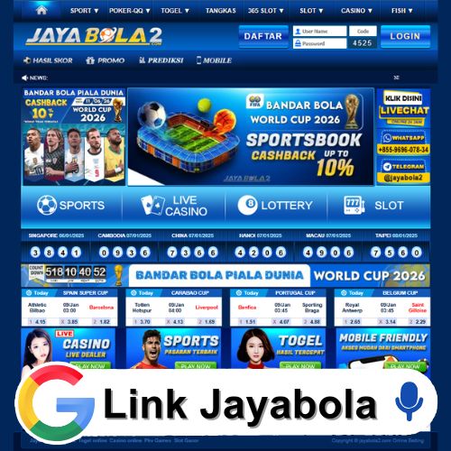 JAYABOLA – Situs Taruhan Olahraga dan Slot No. 1 di Asia